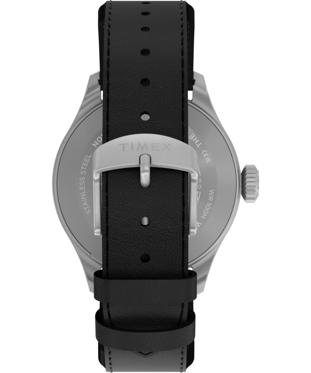 Timex Waterbury Ace 41mm Leather Strap Watch