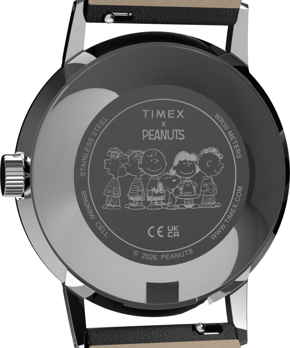 Timex Peanuts x Timex Marlin Pickleball 38mm Leather Strap Watch