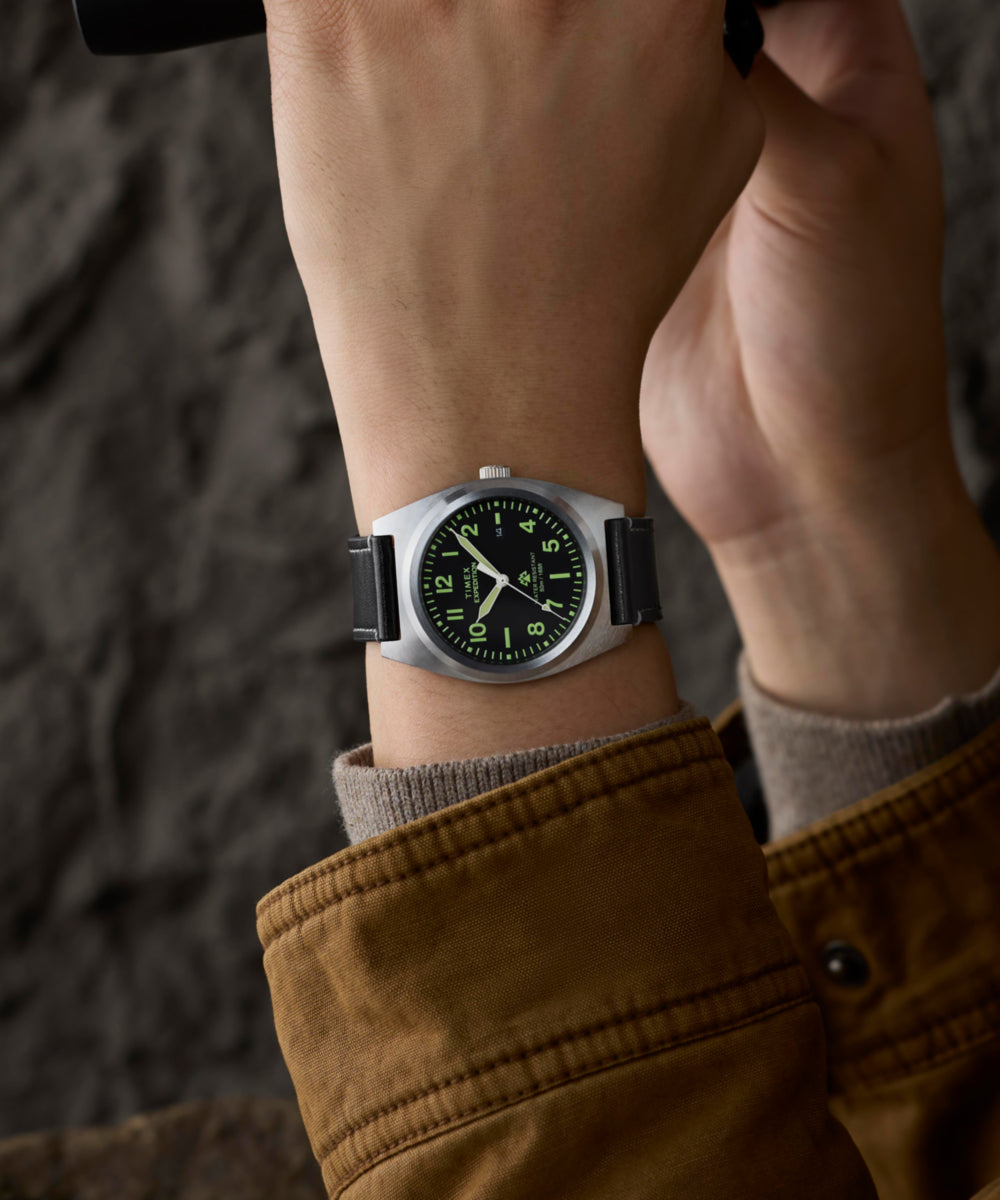 Timex Expedition Capstone 39mm Eco-Friendly Leather Strap Watch