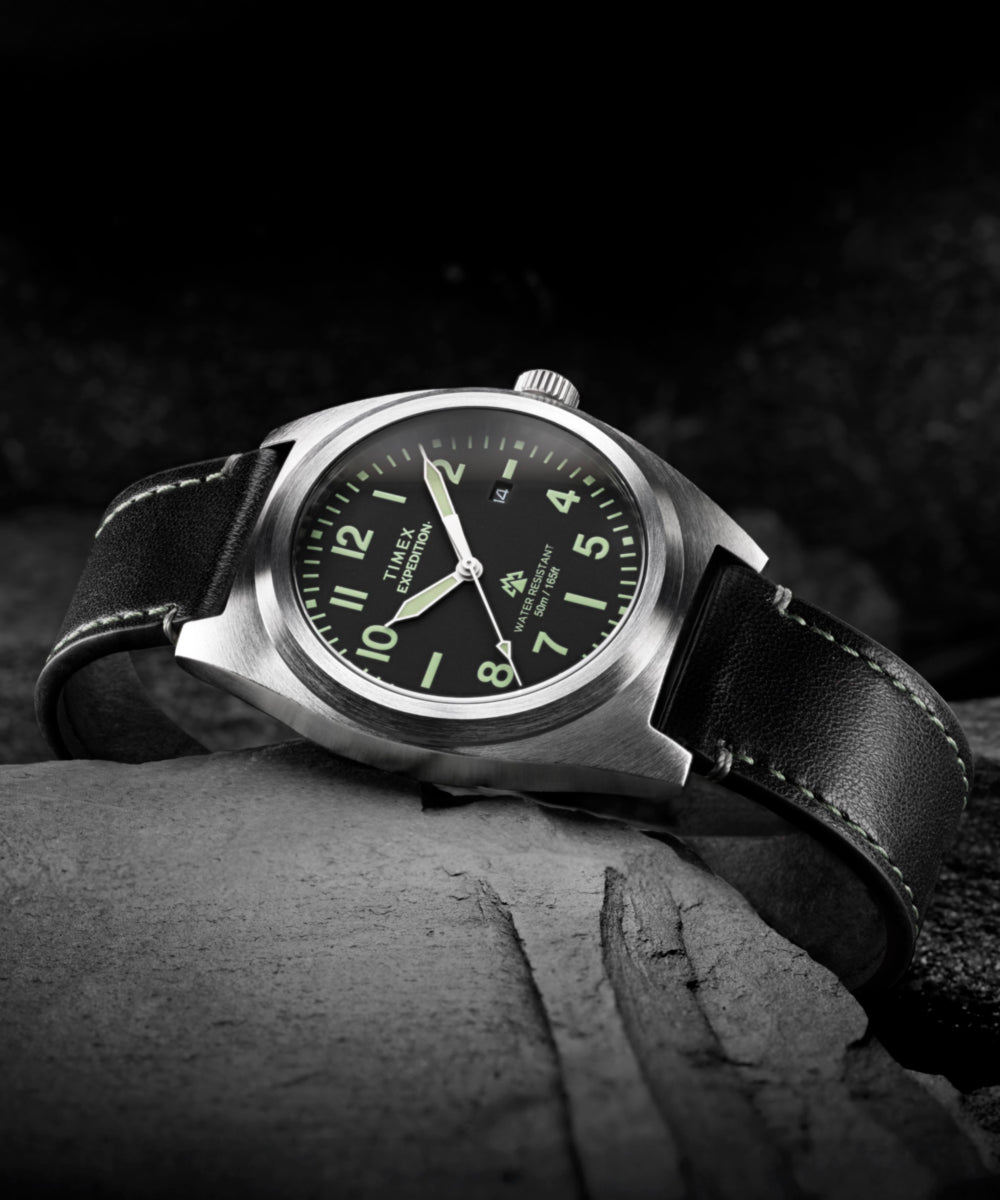 Timex Expedition Capstone 39mm Eco-Friendly Leather Strap Watch