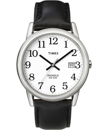 Timex Easy Reader 35mm Leather Strap Watch