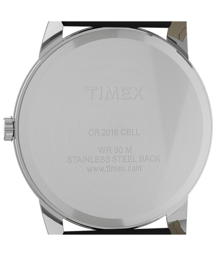 Timex Easy Reader 35mm Leather Strap Watch