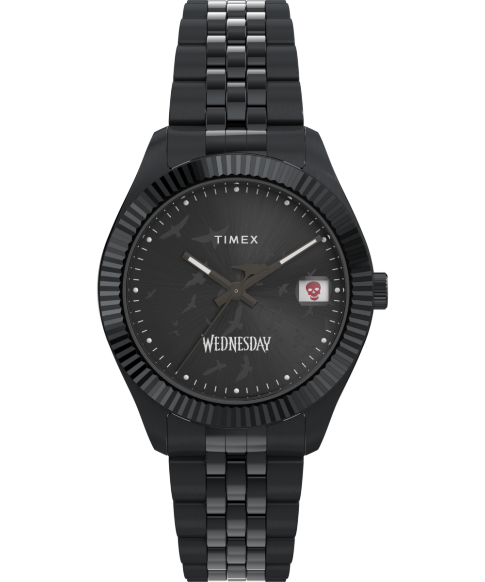 Timex Timex x Wednesday Timex Legacy 36mm Stainless Steel Bracelet Watch