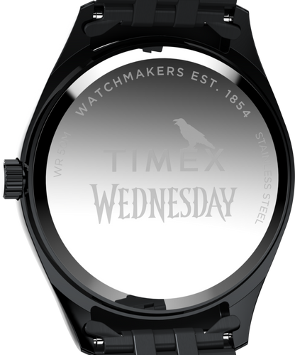 Timex Timex x Wednesday Timex Legacy 36mm Stainless Steel Bracelet Watch