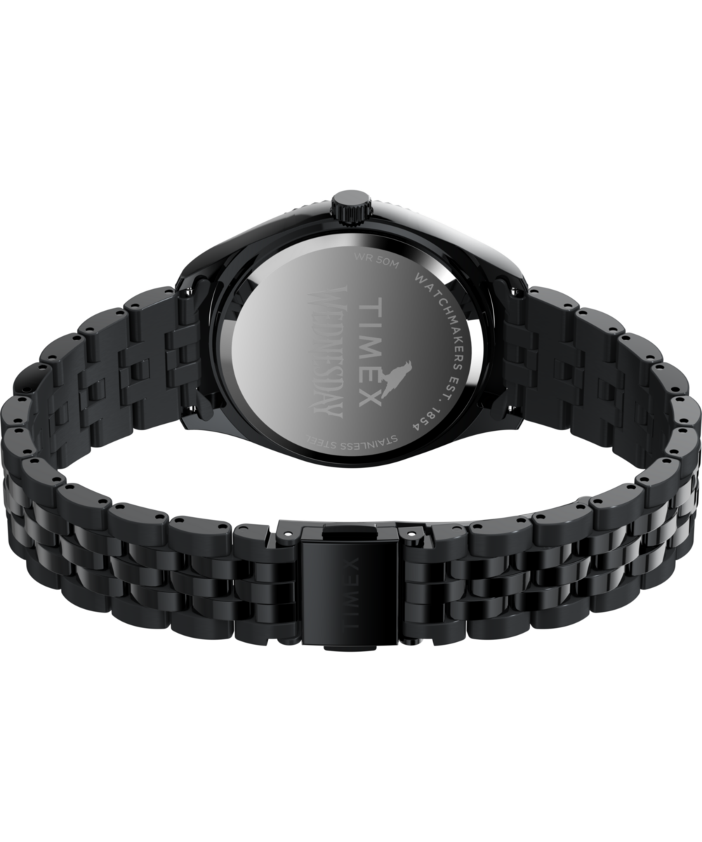 Timex Timex x Wednesday Timex Legacy 36mm Stainless Steel Bracelet Watch