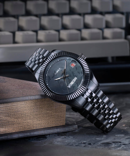 Timex Timex x Wednesday Timex Legacy 36mm Stainless Steel Bracelet Watch
