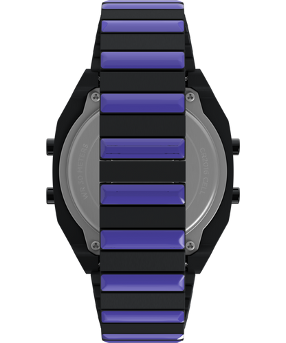 Timex Timex x Wednesday T80 36mm Stainless Steel Black and Purple Expansion