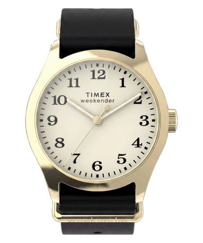 Timex Timex Weekender New England 34mm Leather Strap Watch