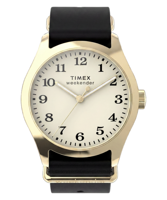 Timex Timex Weekender New England 34mm Leather Strap Watch