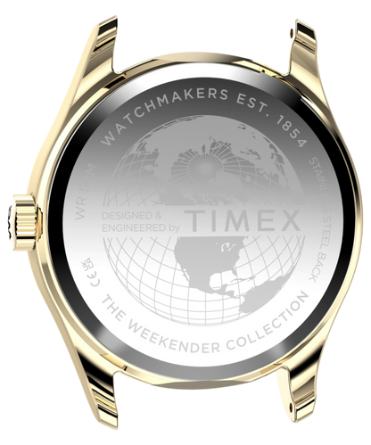 Timex Timex Weekender New England 34mm Leather Strap Watch