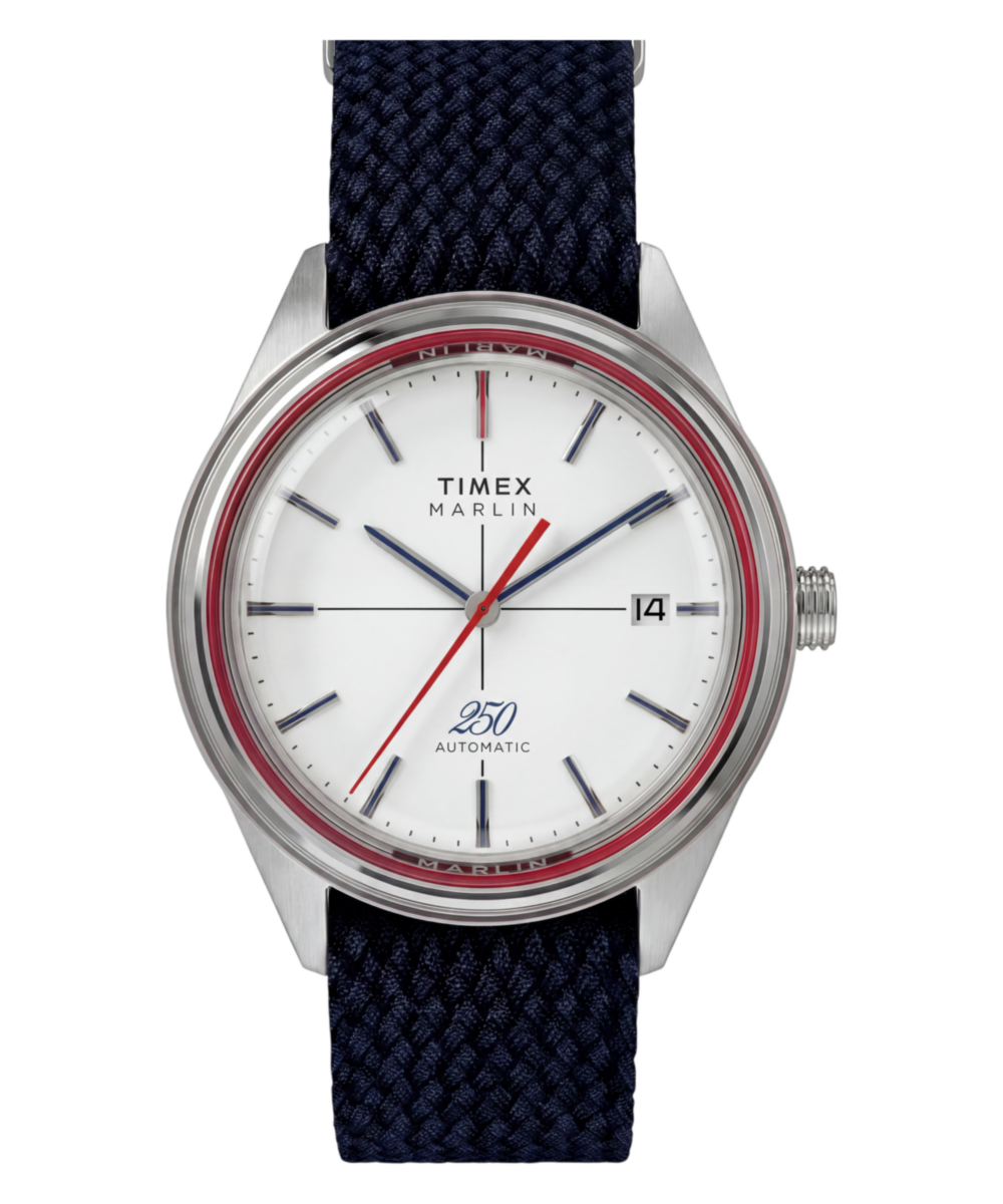 Timex Marlin Jet Automatic America 250 38mm Fabric Strap Watch