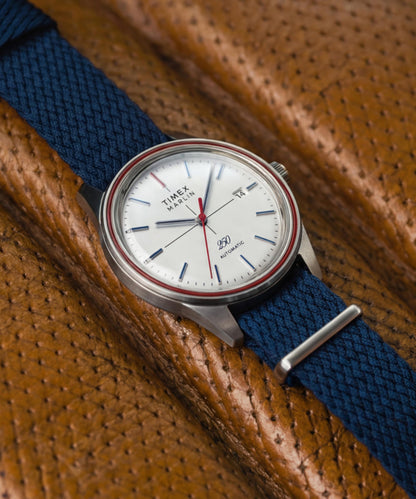 Timex Marlin Jet Automatic America 250 38mm Fabric Strap Watch