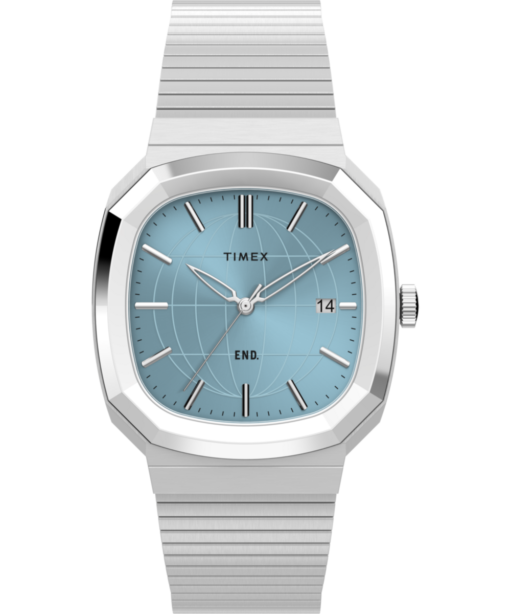 Timex END. x Timex 1981 Reissue Inspired 35mm Stainless Steel Bracelet Watch