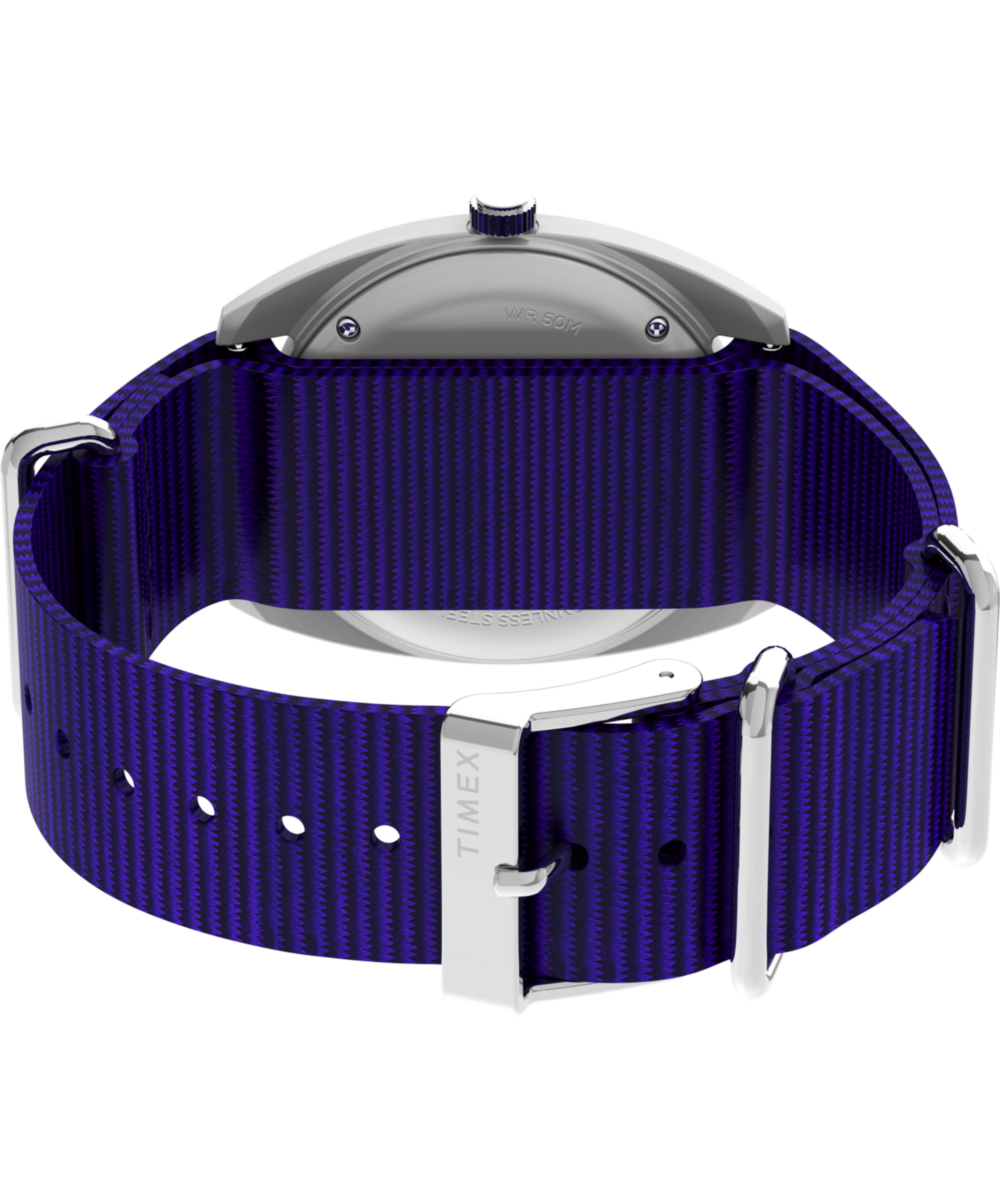 Timex Worn & Wound x Timex Whirlpool 37mm Fabric Strap Watch
