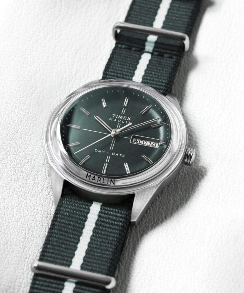 Timex Marlin Jet Quartz 38mm Fabric Strap Watch