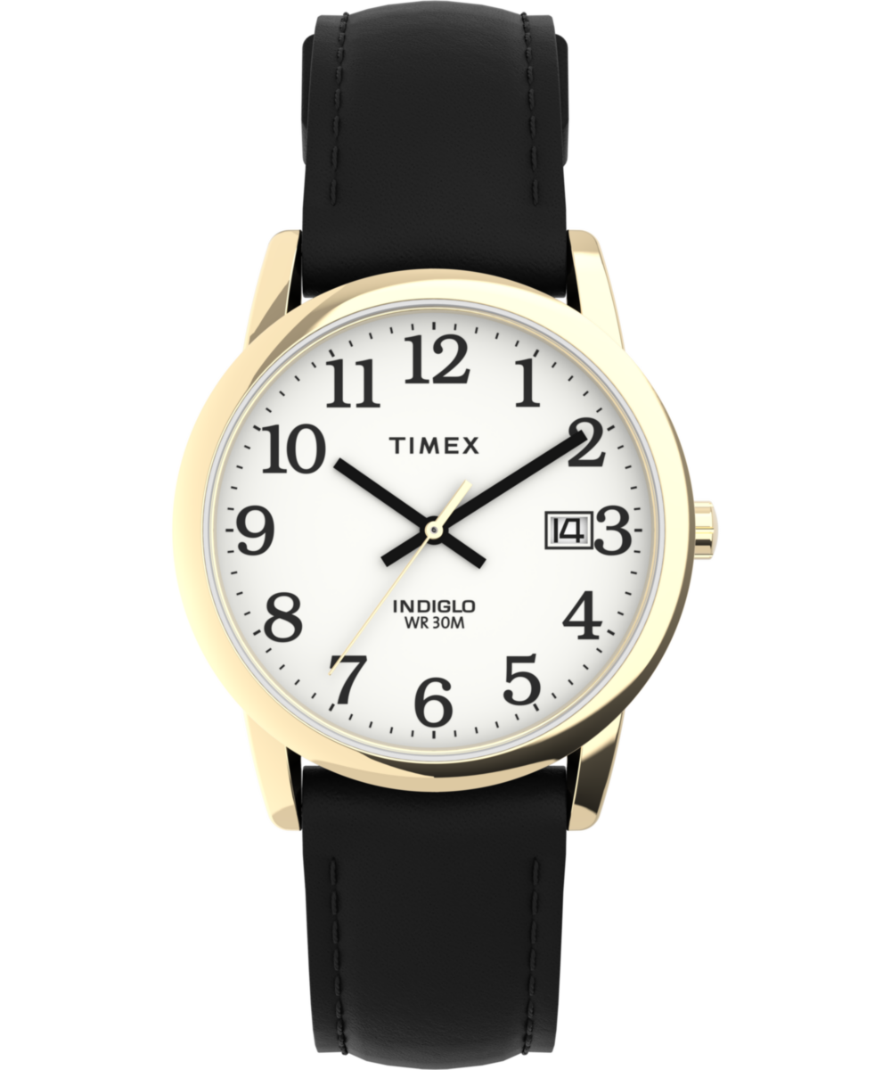 Timex Easy Reader 35mm Leather Strap Watch