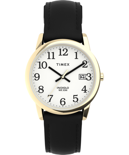 Timex Easy Reader 35mm Leather Strap Watch
