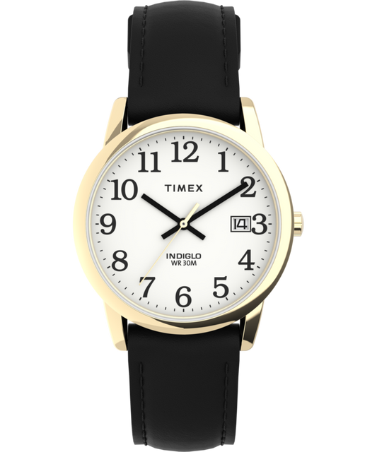 Timex Easy Reader 35mm Leather Strap Watch