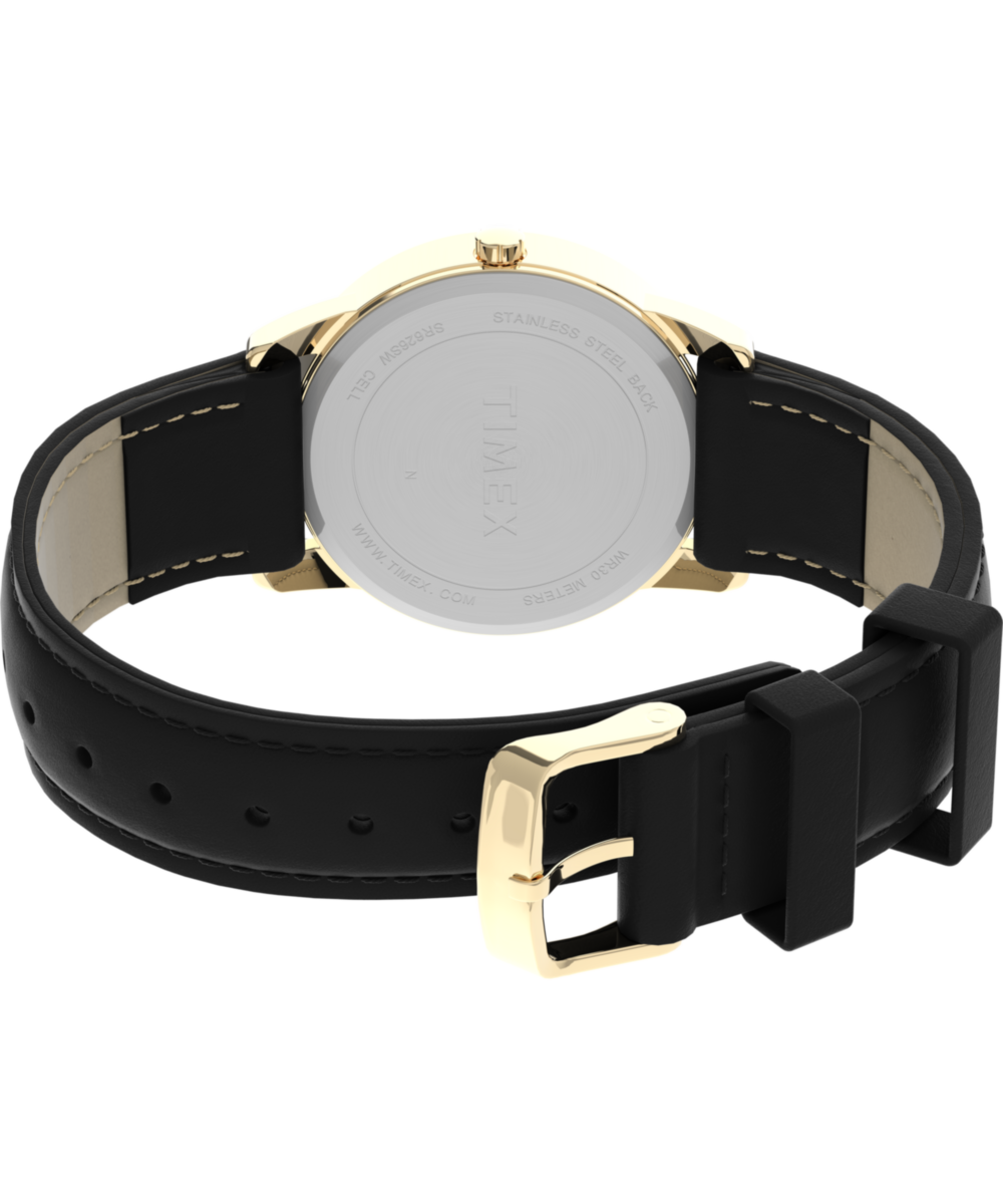 Timex Easy Reader 35mm Leather Strap Watch