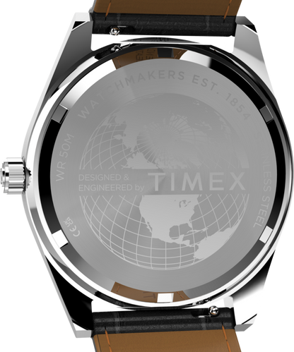 Timex Q Timex Red Vega 1978 Reissue 38mm Leather Strap Watch