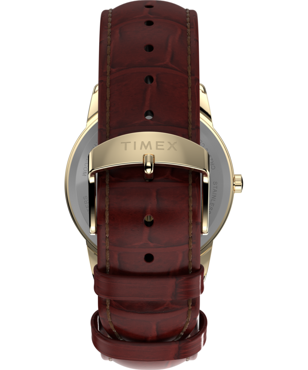 Timex Easy Reader 35mm Leather Strap Watch