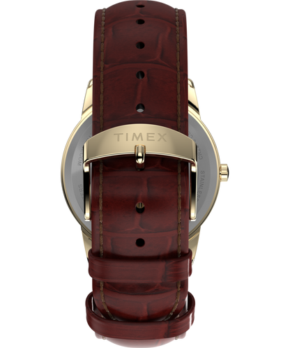 Timex Easy Reader 35mm Leather Strap Watch