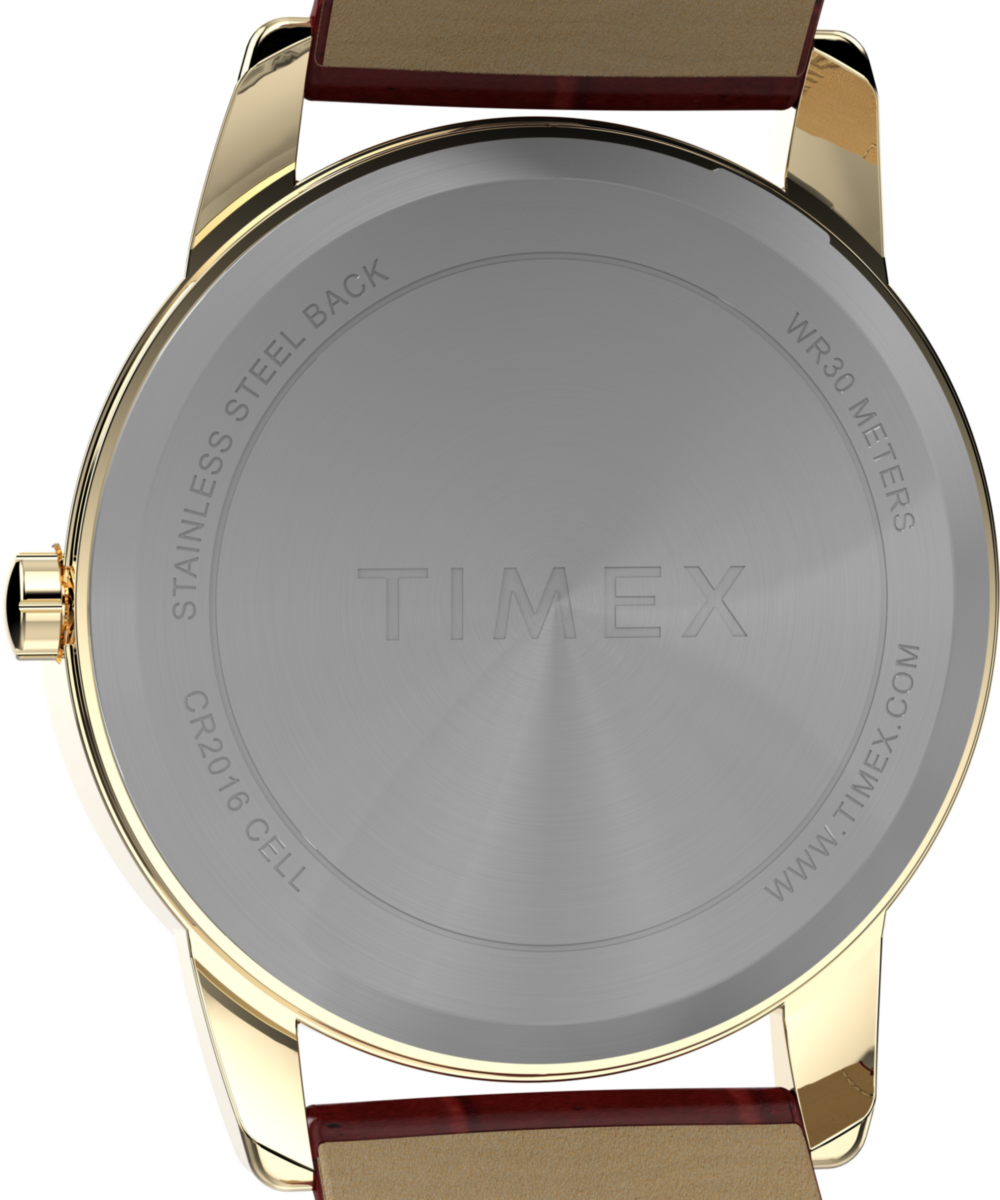 Timex Easy Reader 35mm Leather Strap Watch