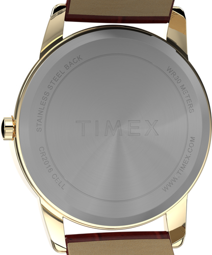 Timex Easy Reader 35mm Leather Strap Watch