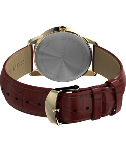Timex Easy Reader 35mm Leather Strap Watch