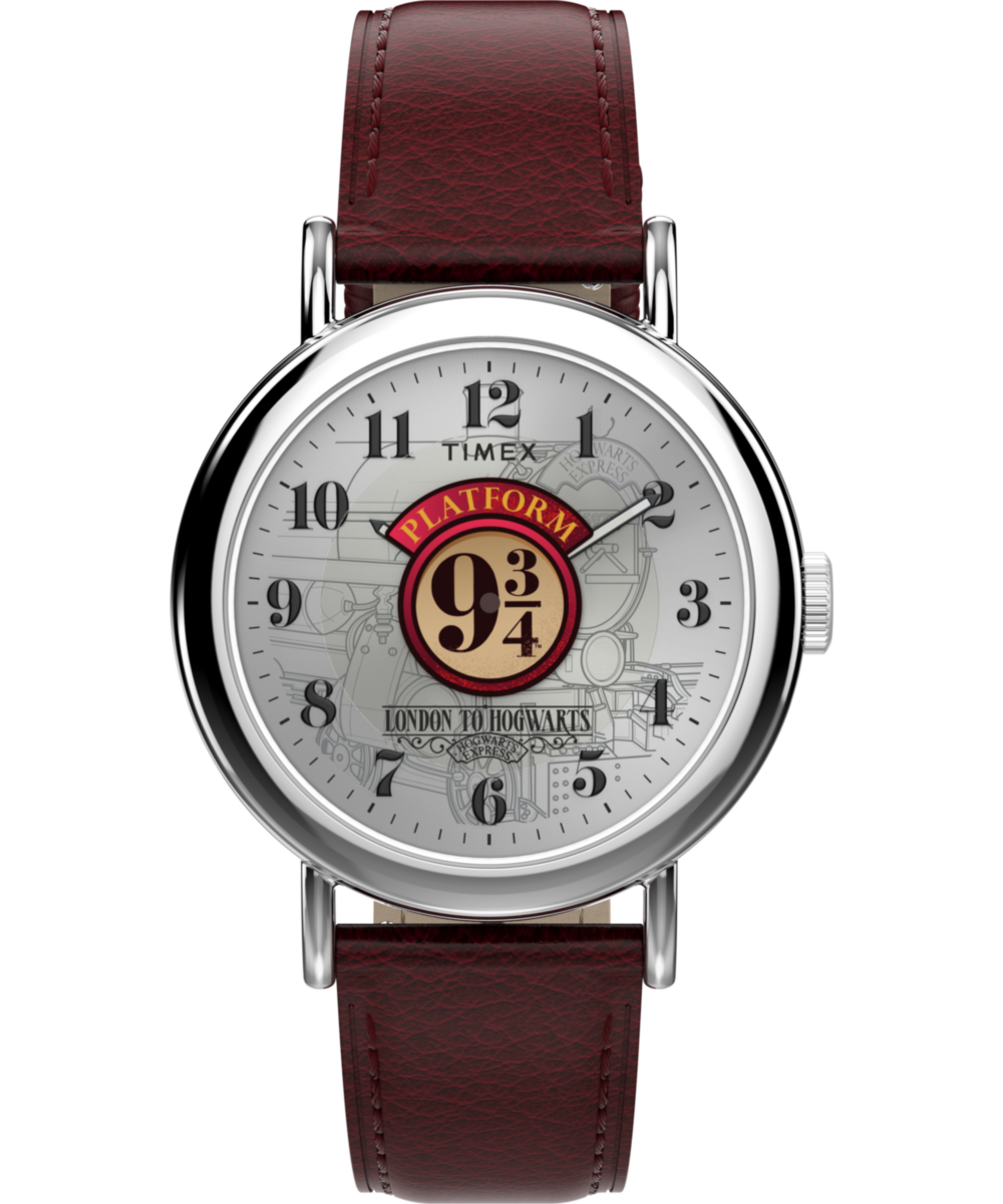 Timex Harry Potter x Timex Weekender Platform 9 3/4 37mm Leather Strap Watch