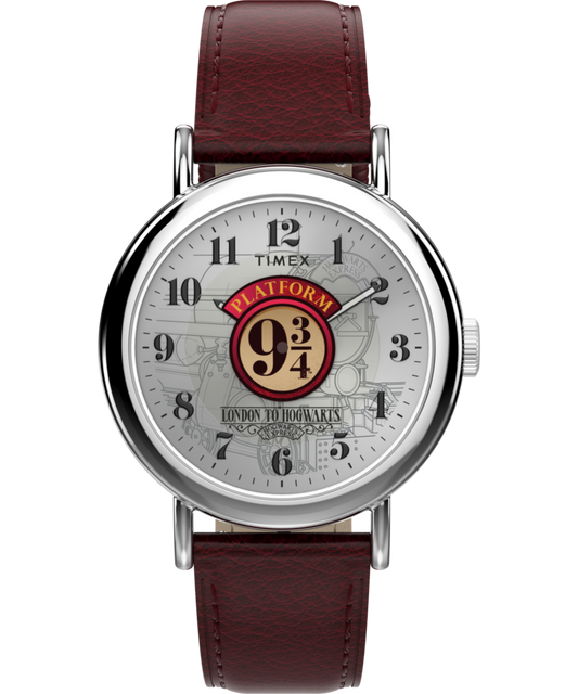 Timex Harry Potter x Timex Weekender Platform 9 3/4 37mm Leather Strap Watch