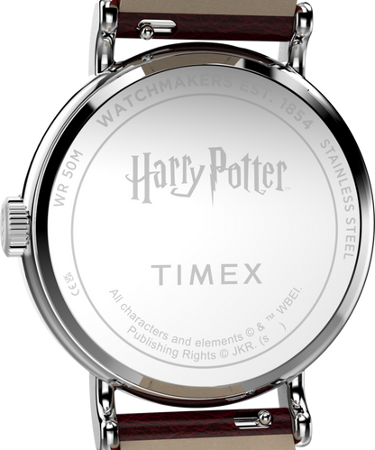 Timex Harry Potter x Timex Weekender Platform 9 3/4 37mm Leather Strap Watch