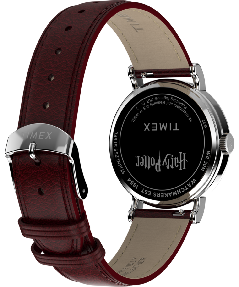 Timex Harry Potter x Timex Weekender Platform 9 3/4 37mm Leather Strap Watch