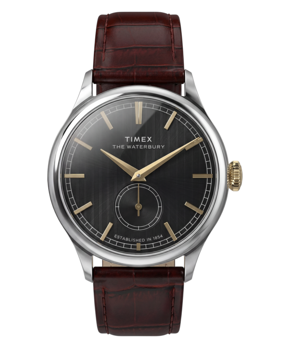 Timex Waterbury Classic Sub-Second 39mm Leather Strap Watch