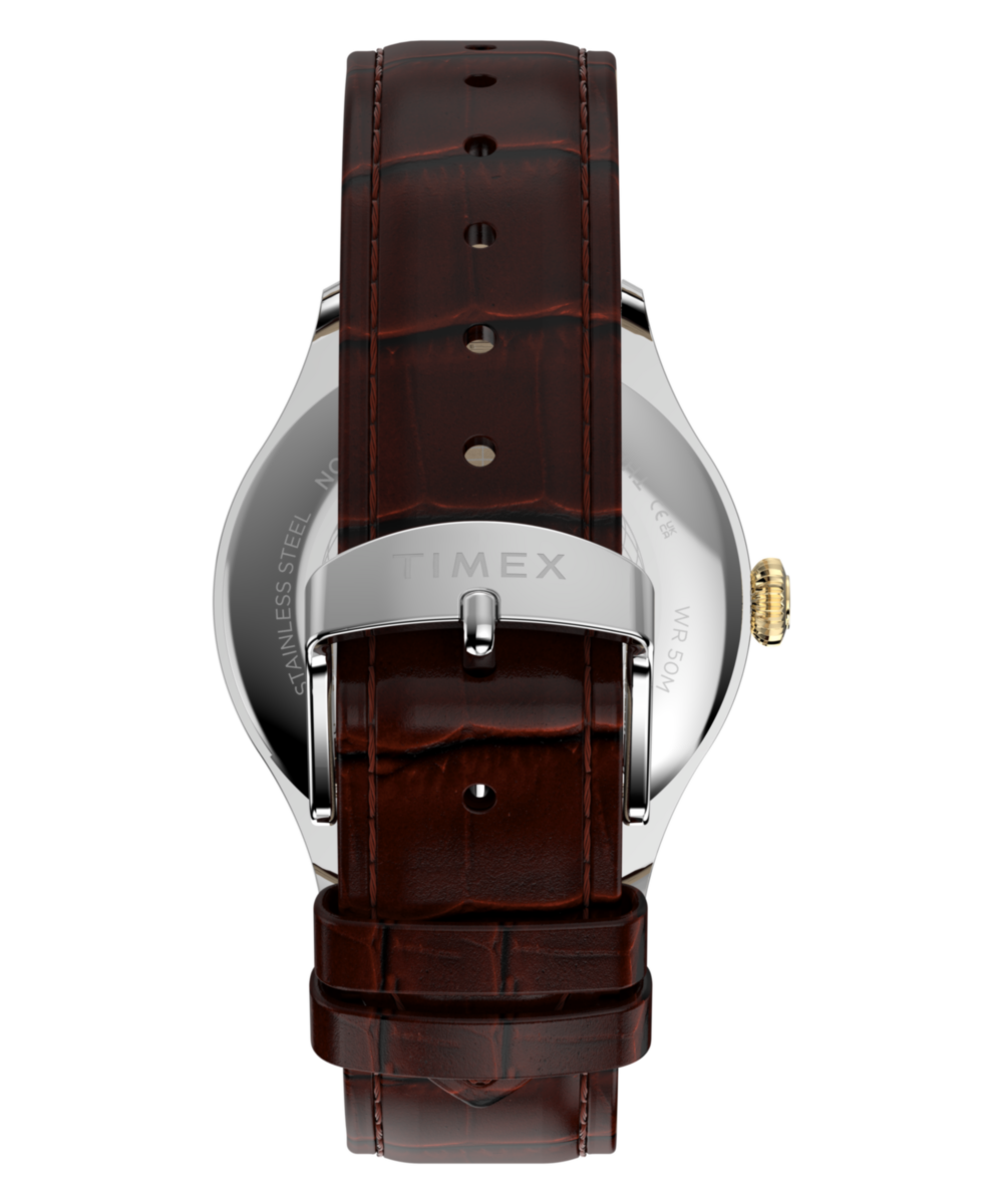 Timex Waterbury Classic Sub-Second 39mm Leather Strap Watch