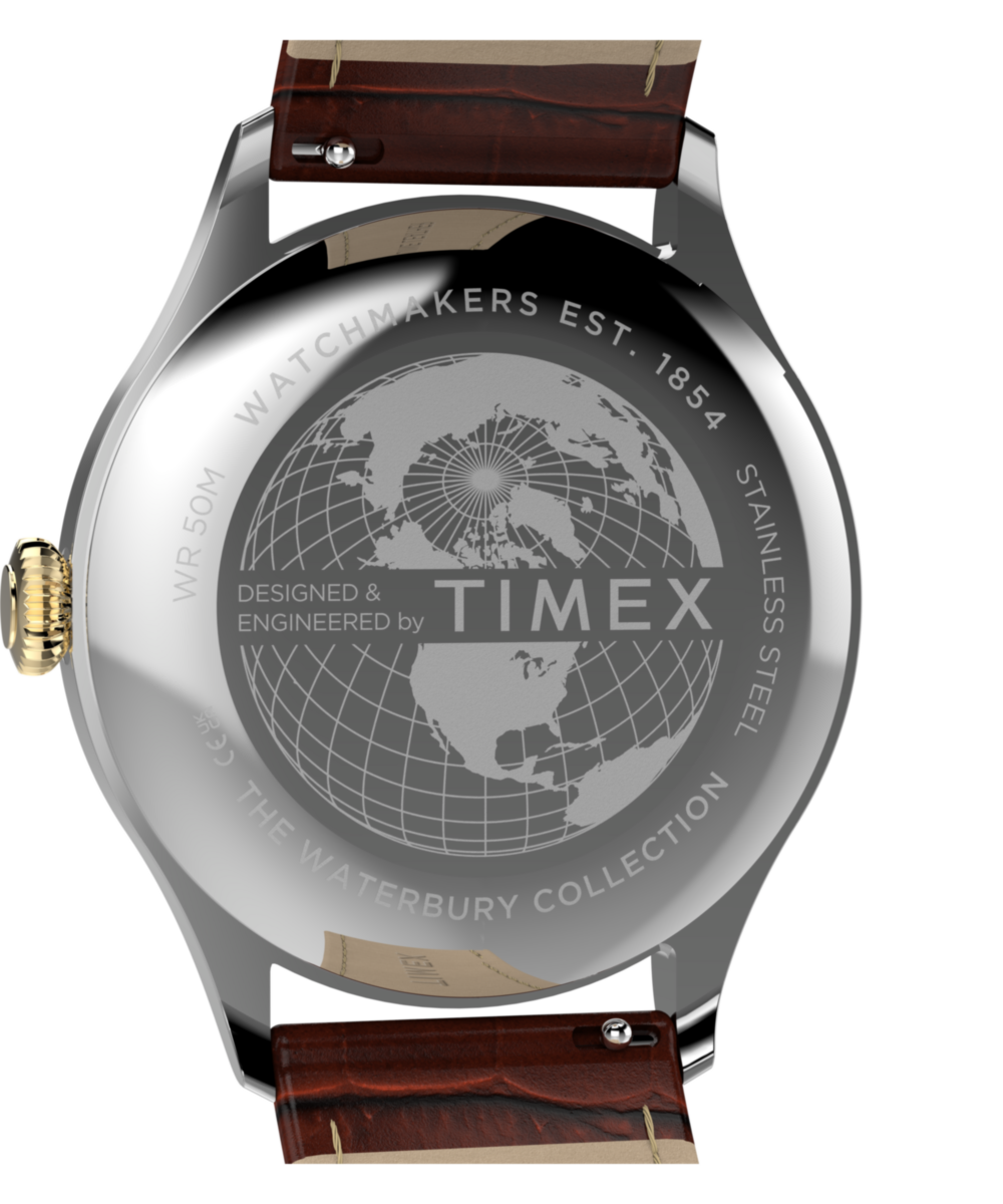 Timex Waterbury Classic Sub-Second 39mm Leather Strap Watch