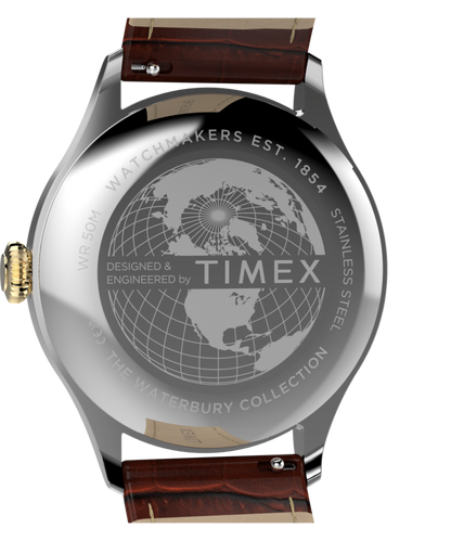 Timex Waterbury Classic Sub-Second 39mm Leather Strap Watch