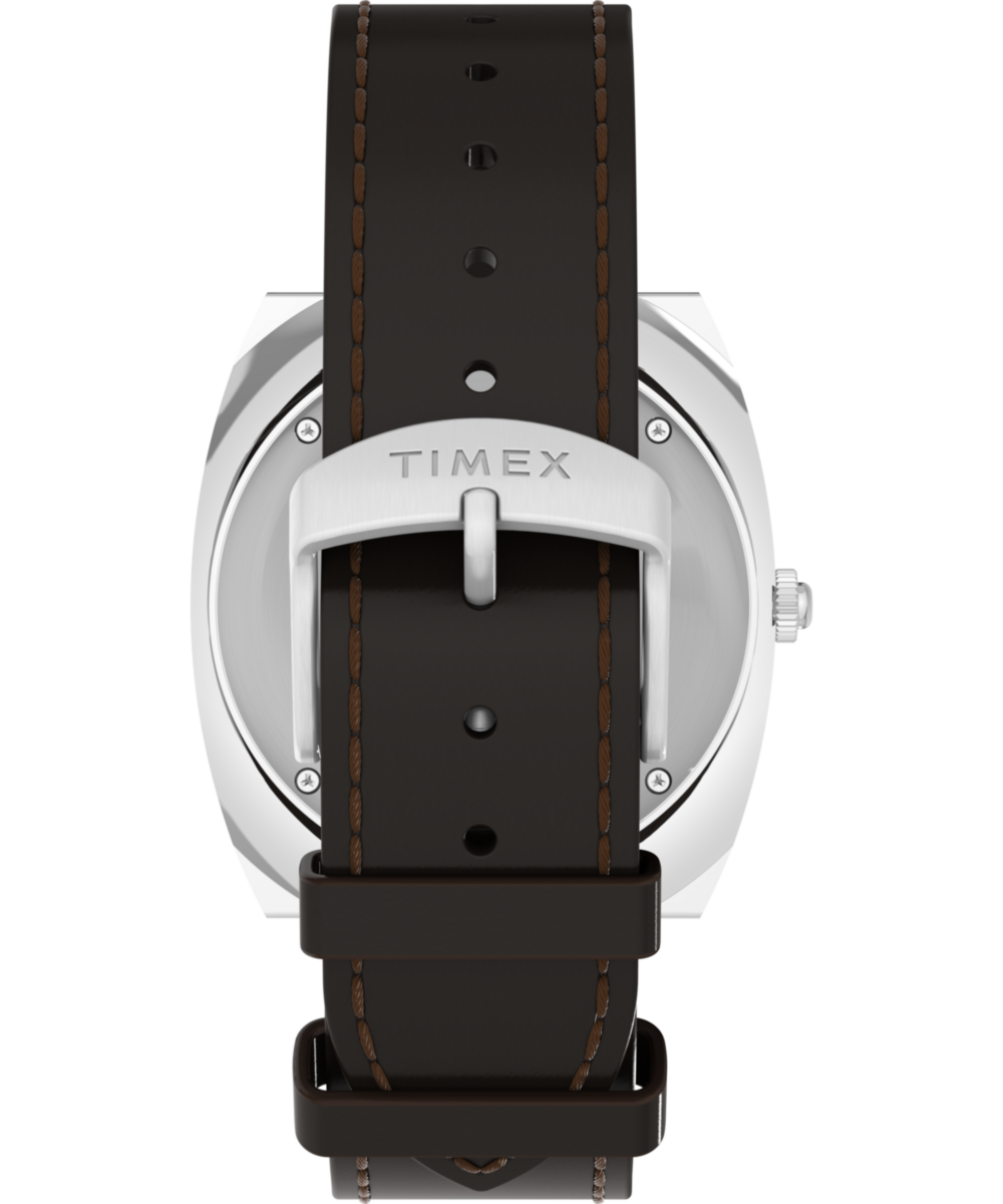Timex Q Timex 1972 World Time 39mm Leather Strap Watch