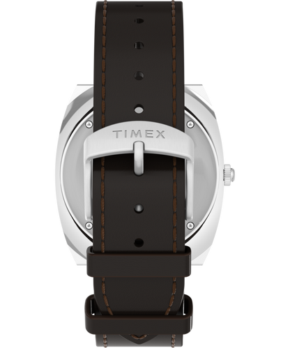 Timex Q Timex 1972 World Time 39mm Leather Strap Watch