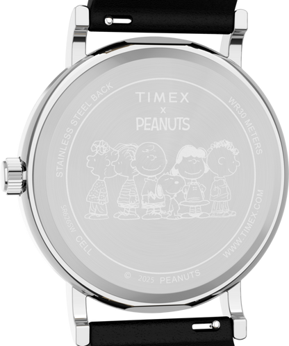 Timex Peanuts x Timex Weekender Snoopy Dancing 38mm Leather Strap Watch