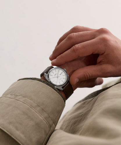 Timex Marlin Draper Automatic 37mm Leather Strap Watch