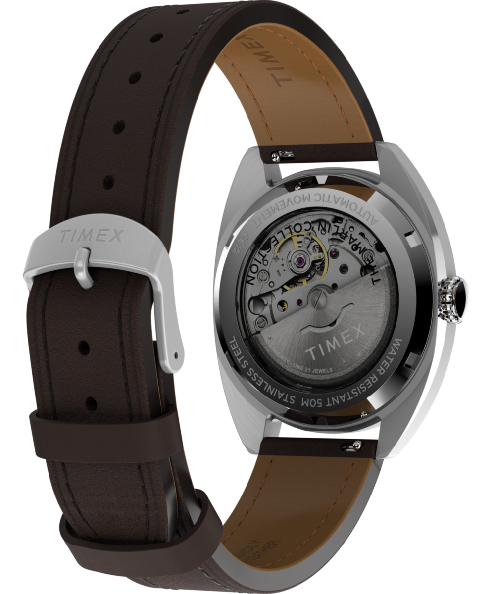 Timex Marlin Draper Automatic 37mm Leather Strap Watch