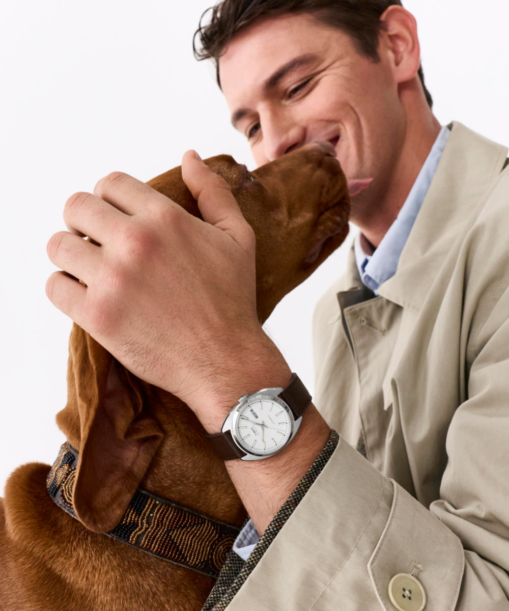 Timex Marlin Draper Automatic 37mm Leather Strap Watch