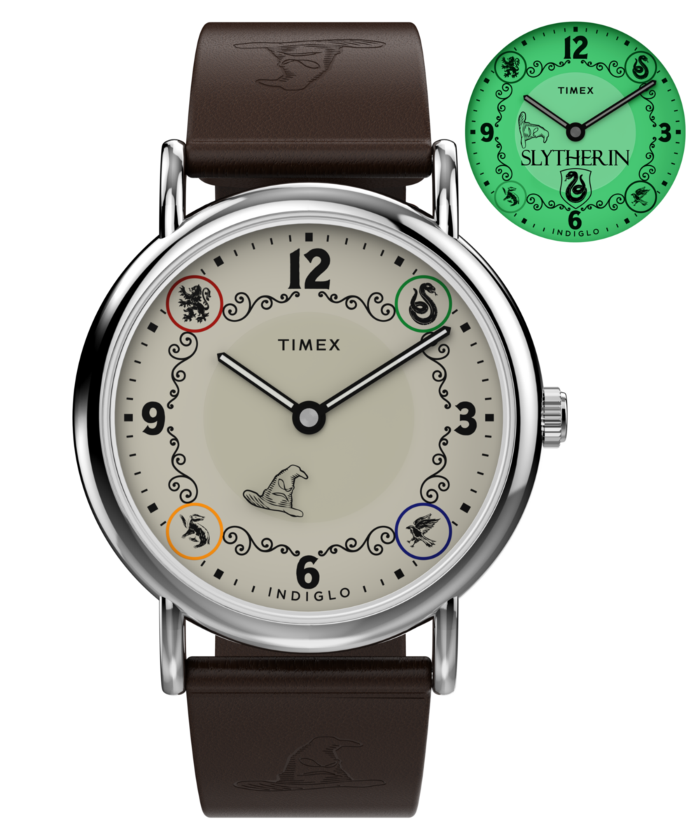 Timex Harry Potter x Timex Weekender Slytherin House 38mm Leather Strap Watc