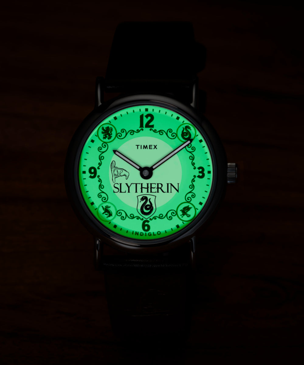Timex Harry Potter x Timex Weekender Slytherin House 38mm Leather Strap Watc