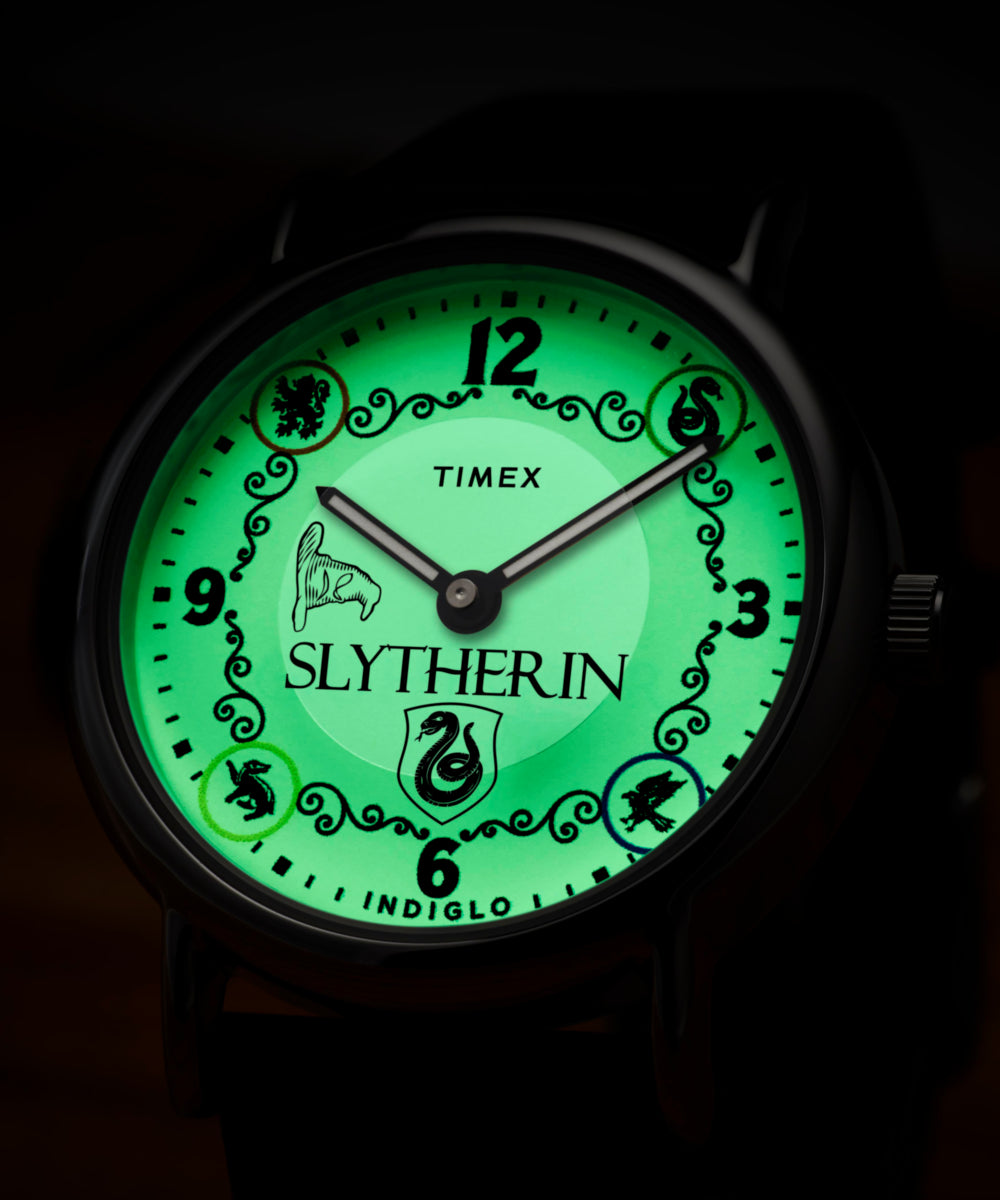 Timex Harry Potter x Timex Weekender Slytherin House 38mm Leather Strap Watc