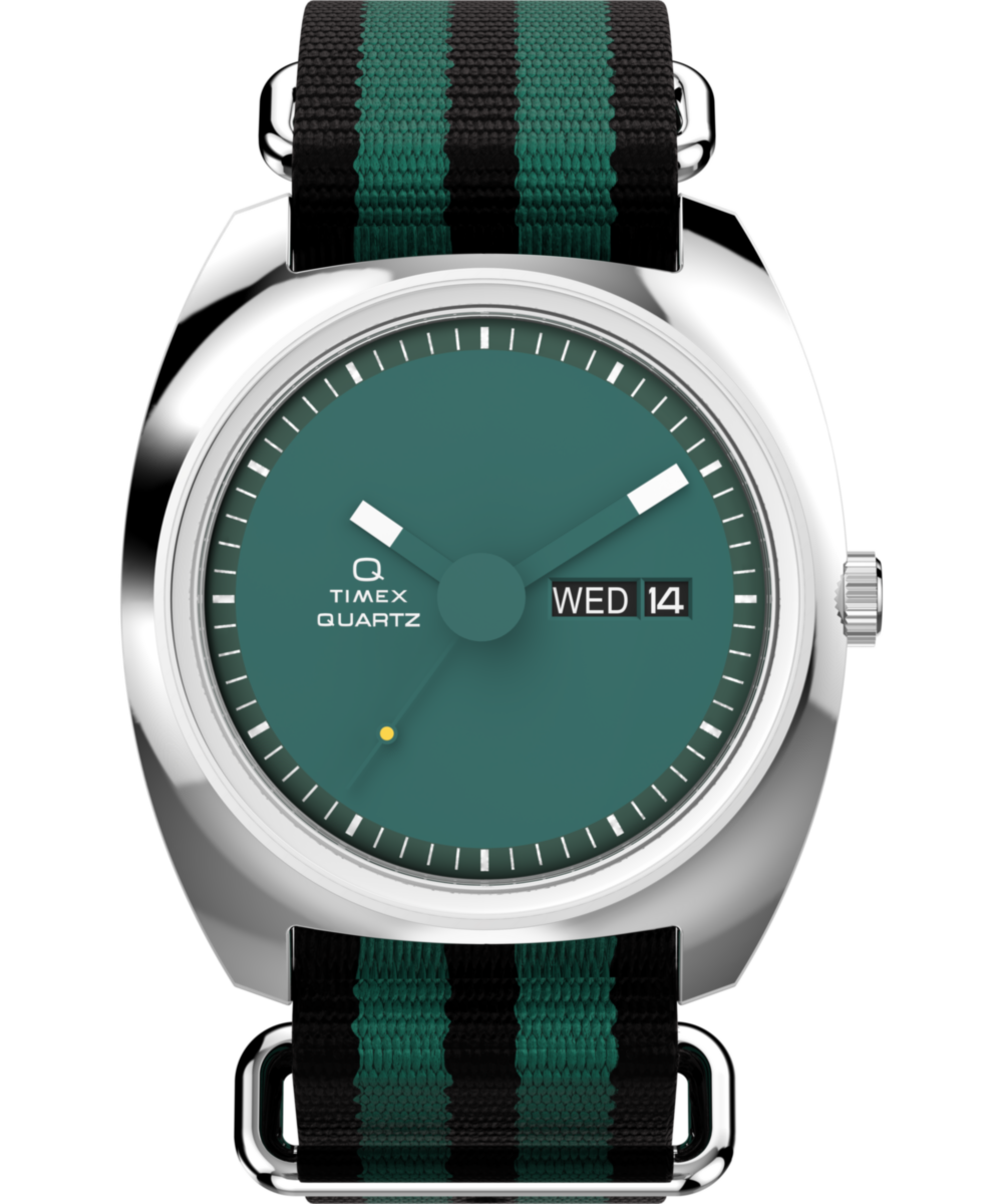 Timex Q Timex 1975 Enigma 37mm Fabric Strap Watch