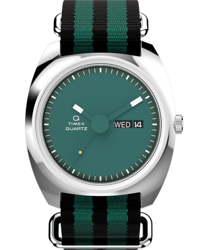 Timex Q Timex 1975 Enigma 37mm Fabric Strap Watch