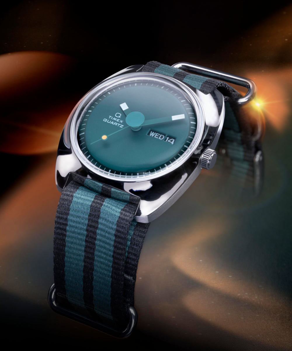 Timex Q Timex 1975 Enigma 37mm Fabric Strap Watch